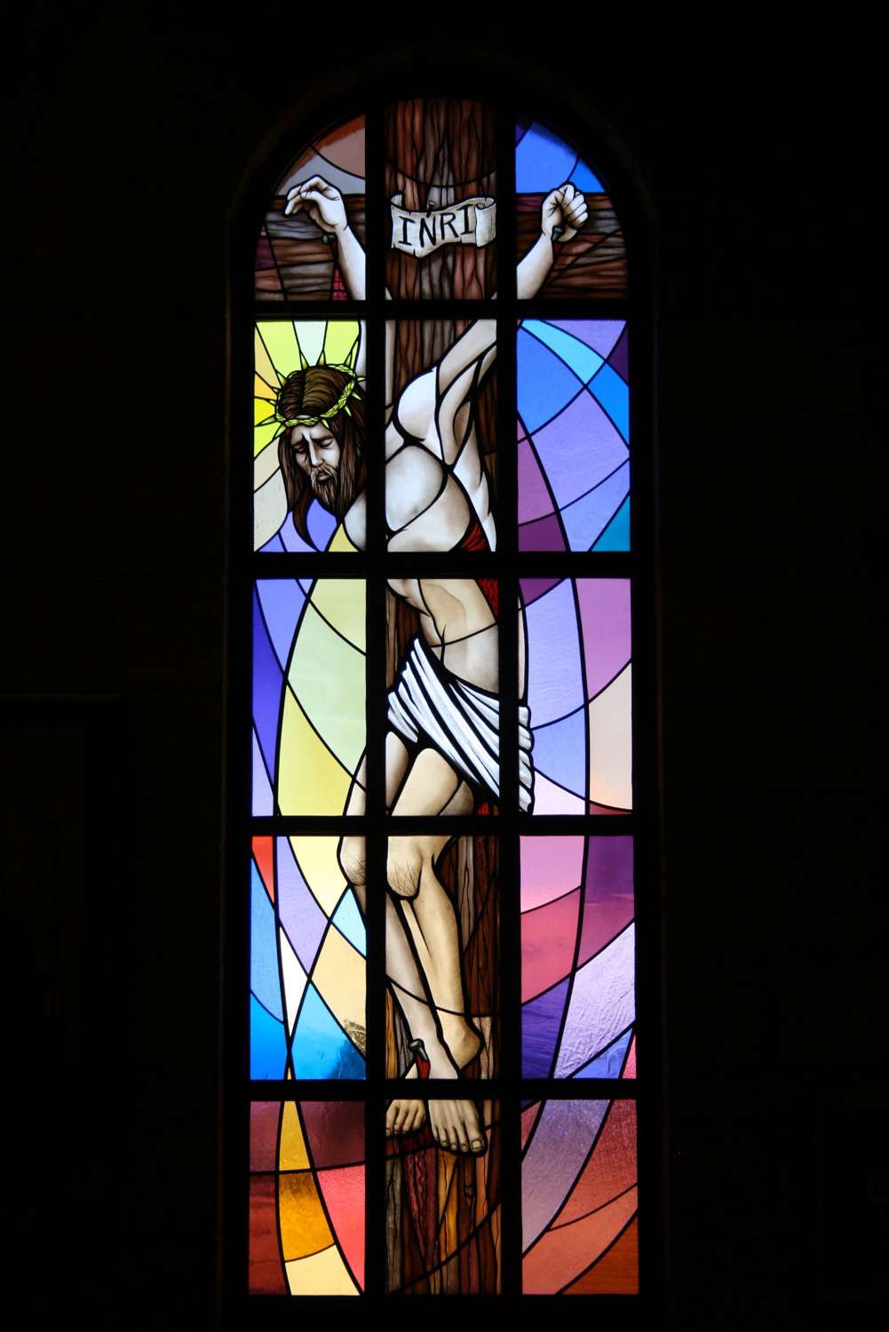Crucifixion window