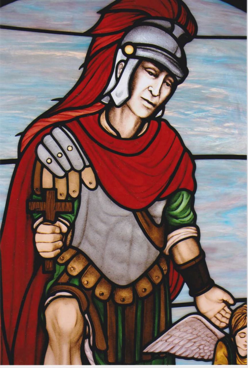 Painting St. Florian Window – Watkins Stained Glass