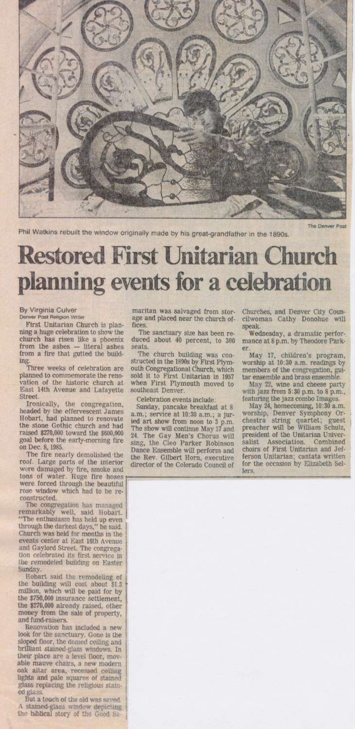 Restored First Unitarian Church